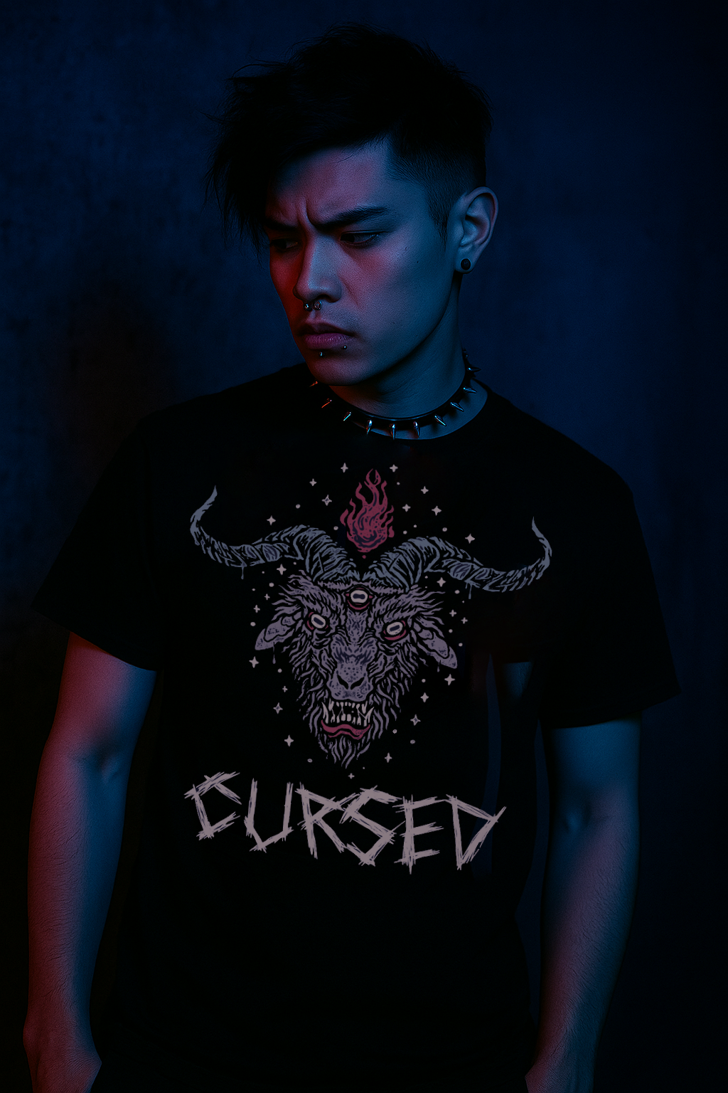 Baphomet Frontprint T-Shirt