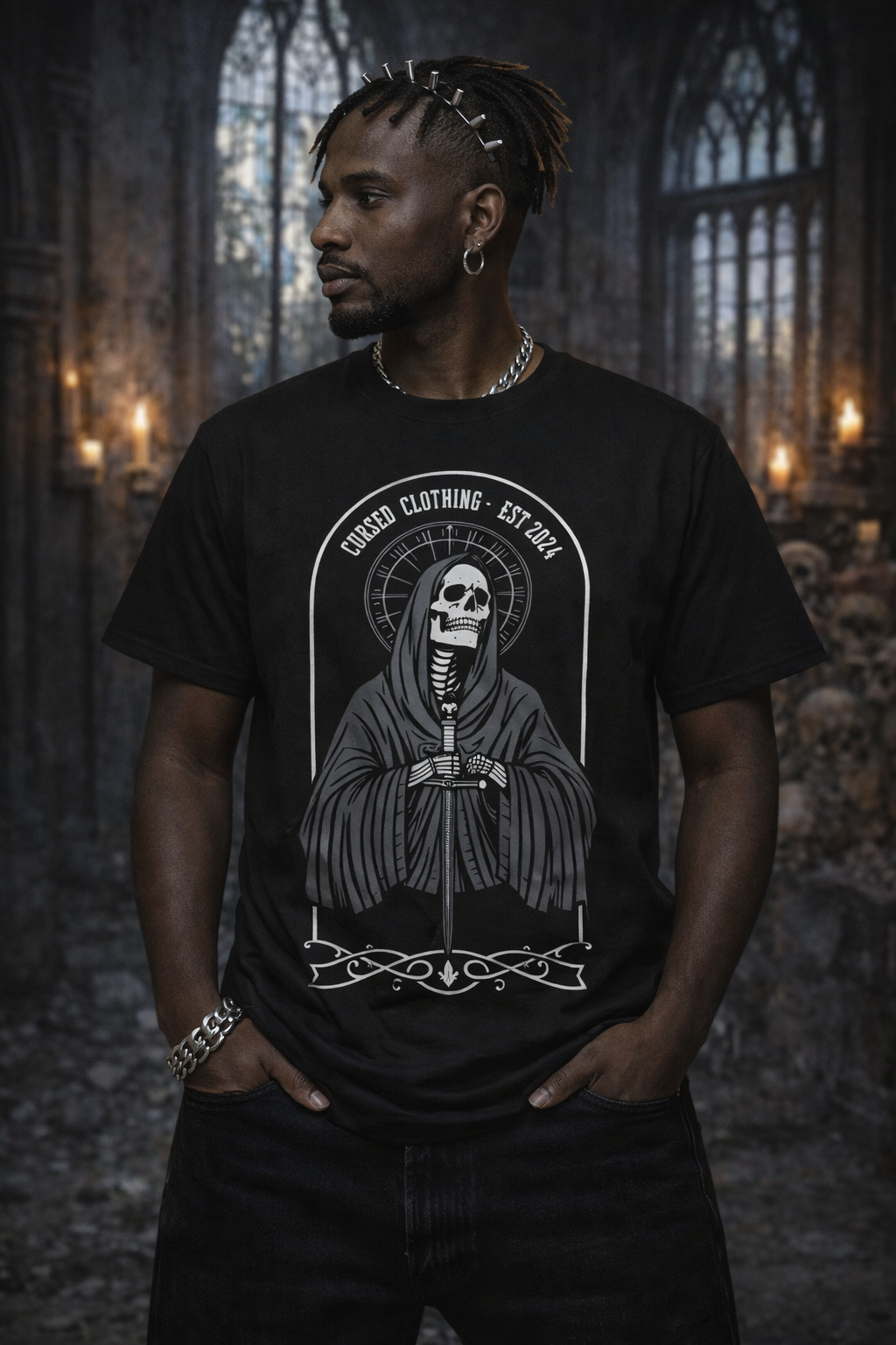 Knighted Frontprint T-Shirt
