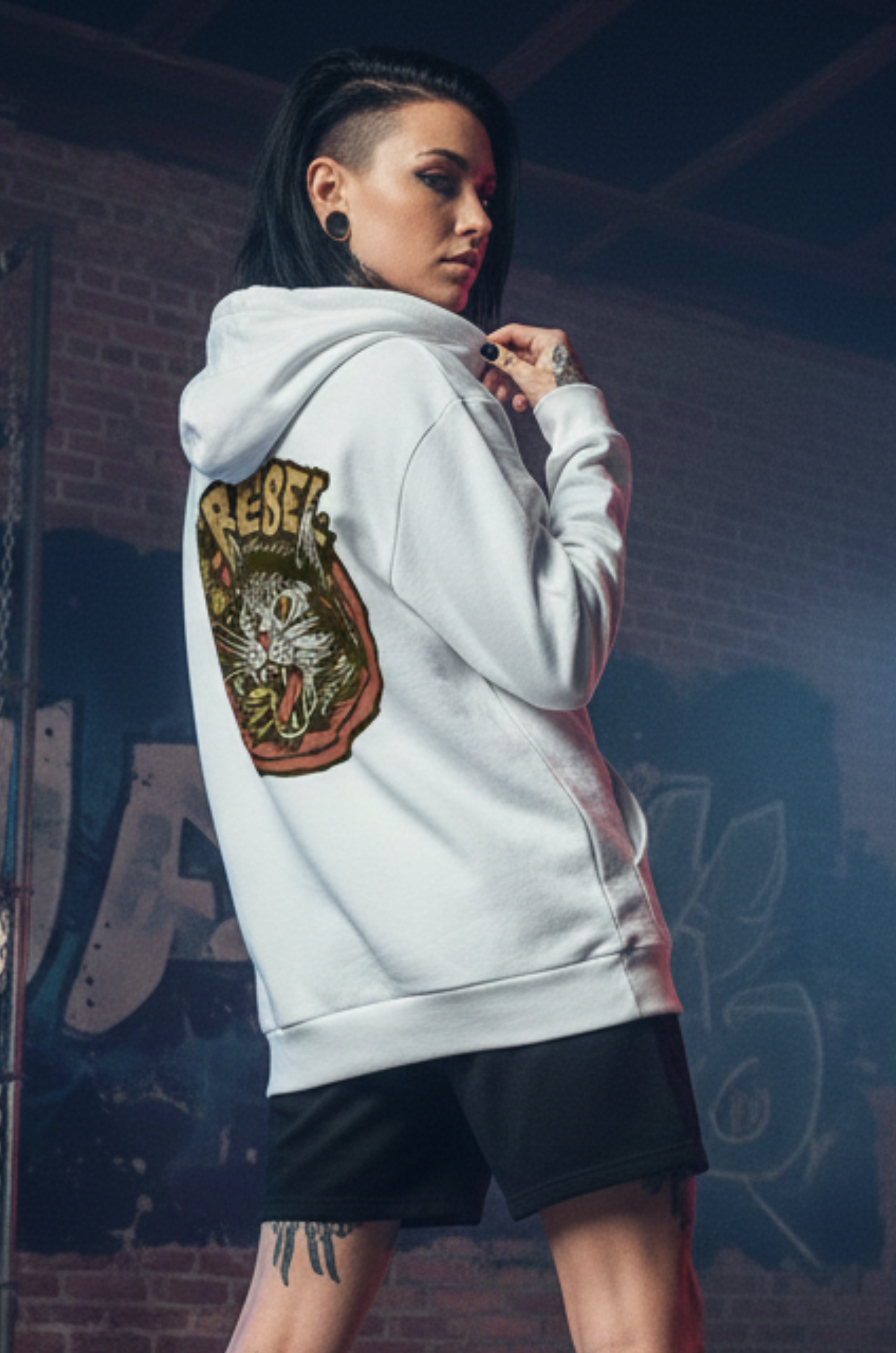Rebel Backprint Hoodie