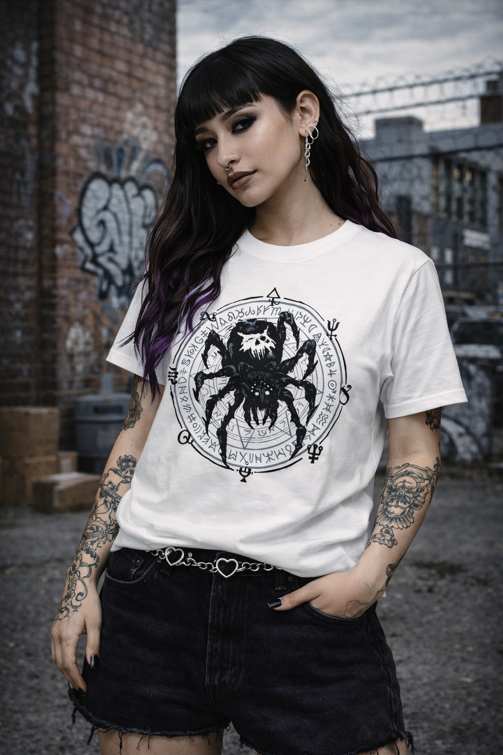 Webbed Frontprint T-Shirt